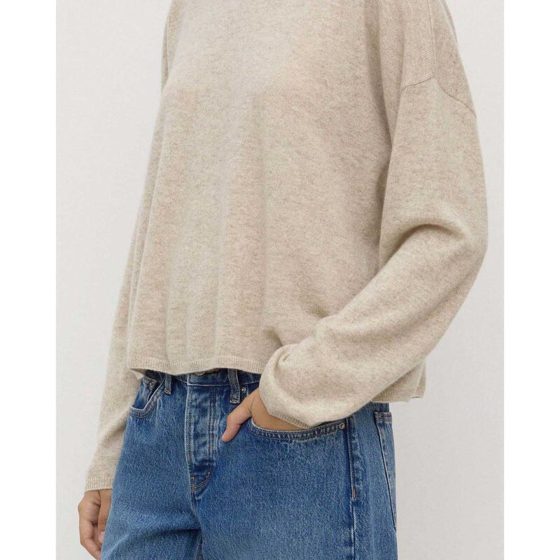 Assembly Label Odelle Cashmere Knit Oat Marle image number 2